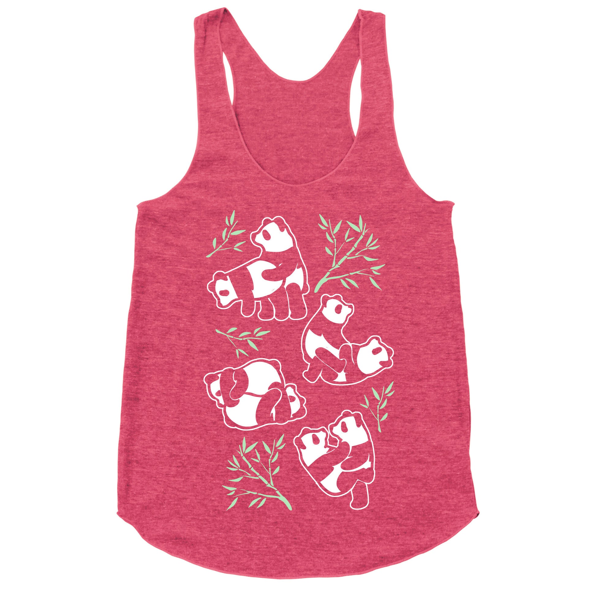 Pandas in Various Sexual Positions Racerback Tank