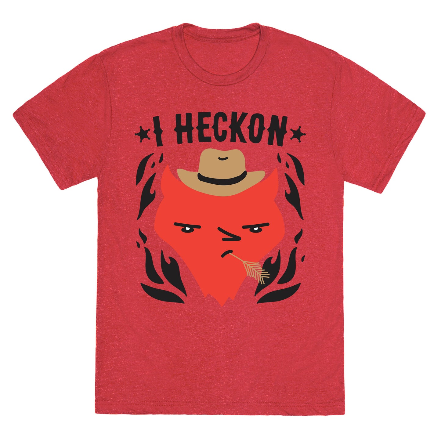 I Heckon Hell Cowboy Unisex Triblend Tee