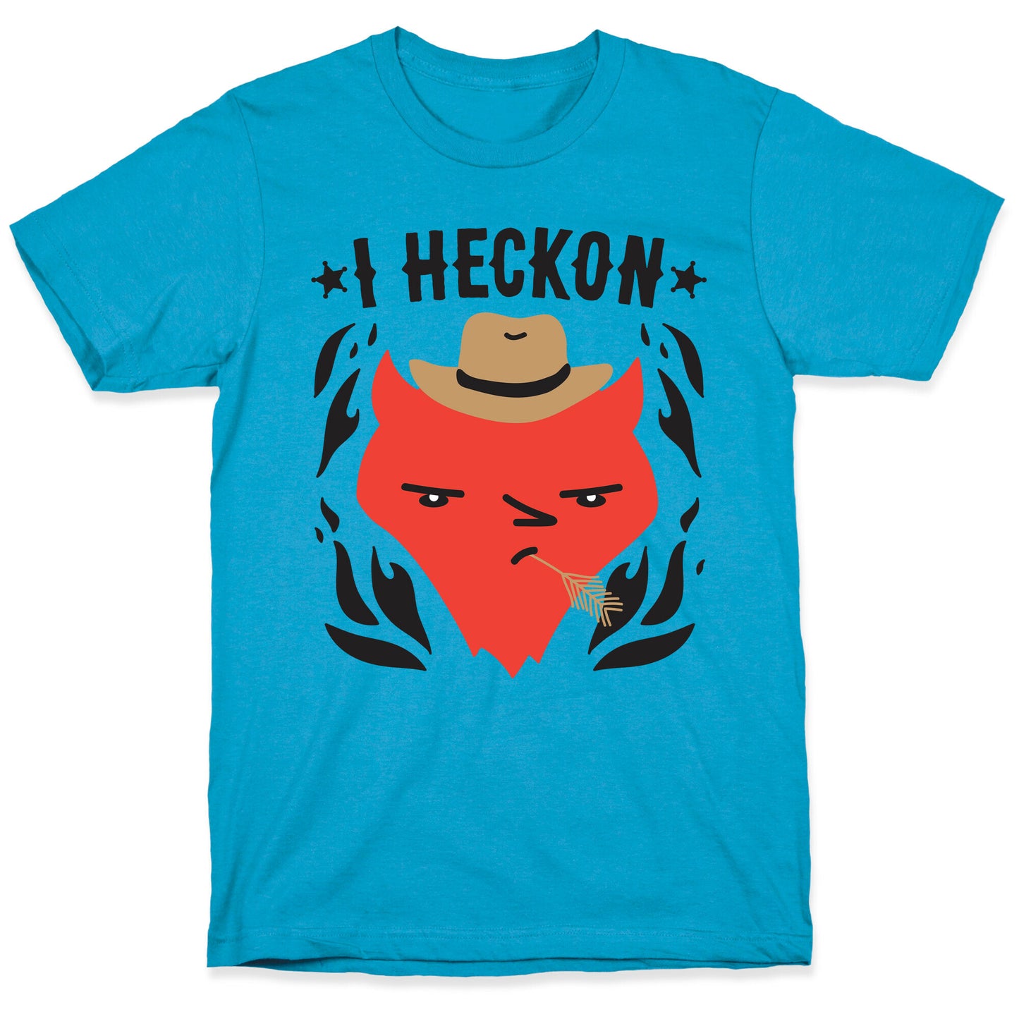 I Heckon Hell Cowboy Unisex Triblend Tee