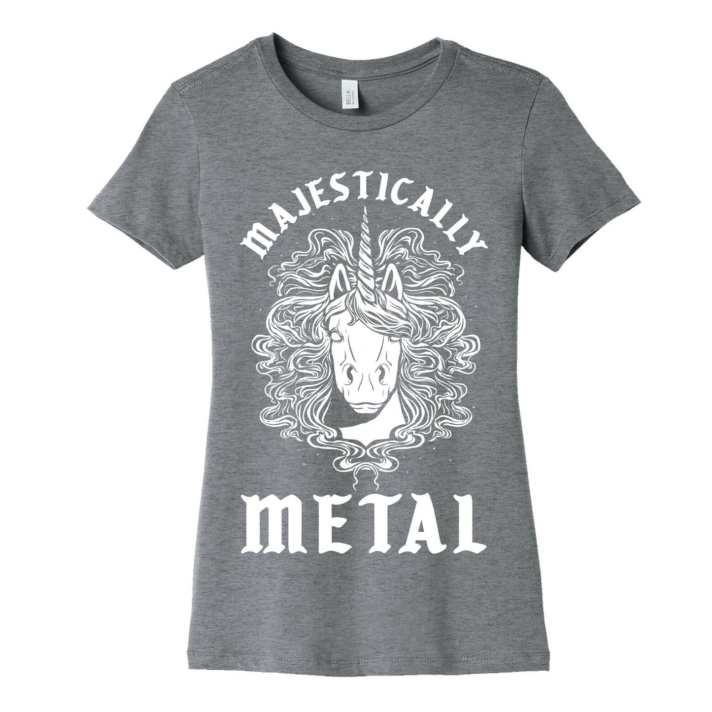 Majestically Metal Unicorn Women's Cotton Tee