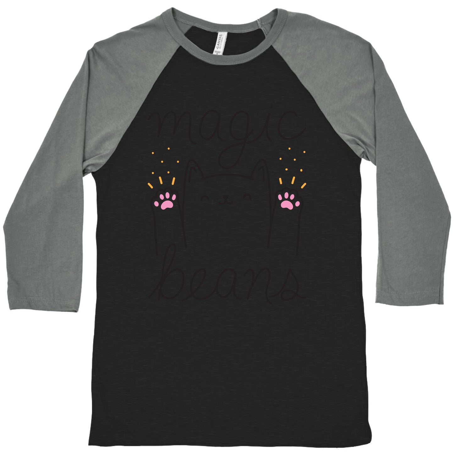 Magic Beans Cat Baseball Tee