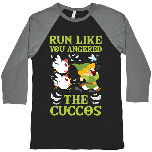 Run Like You Angered The Cuccos Baseball Tee