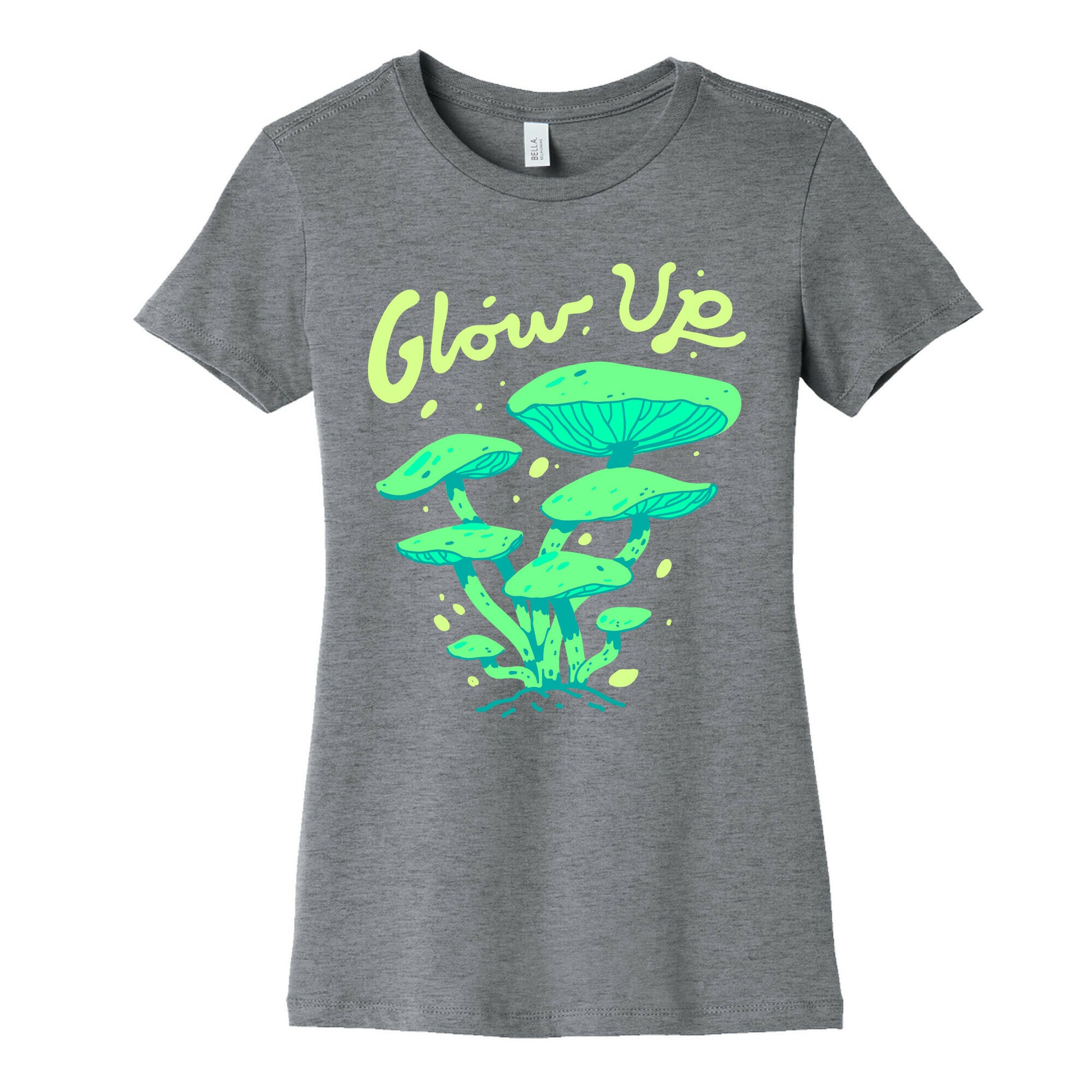 Glow up Bioluminescent Mushrooms Women's Cotton Tee