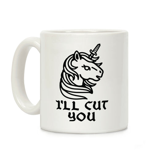 I'll Cut You Switchblade Unicorn Coffee Mug