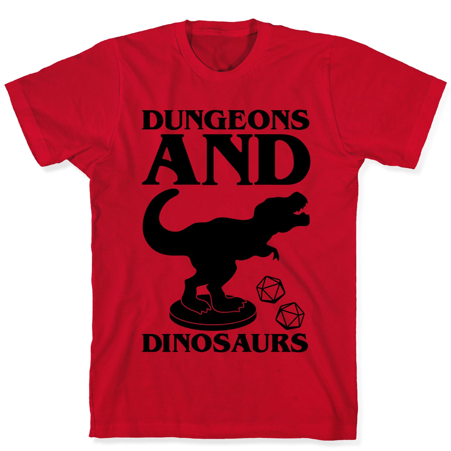 Dungeons and Dinosaurs Parody T-Shirt