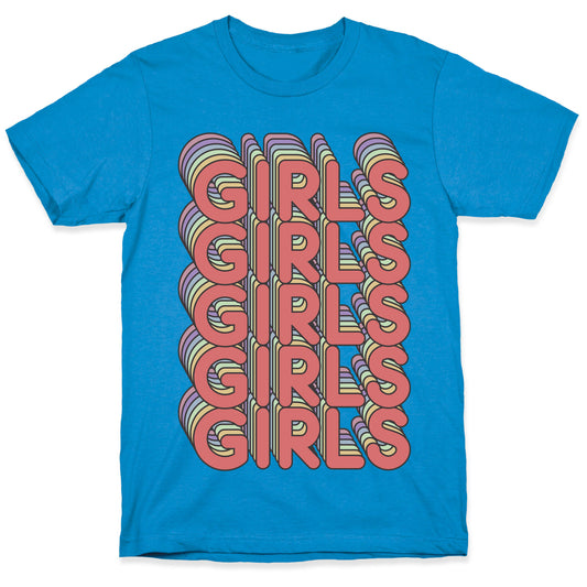 Girls Retro Rainbow T-Shirt