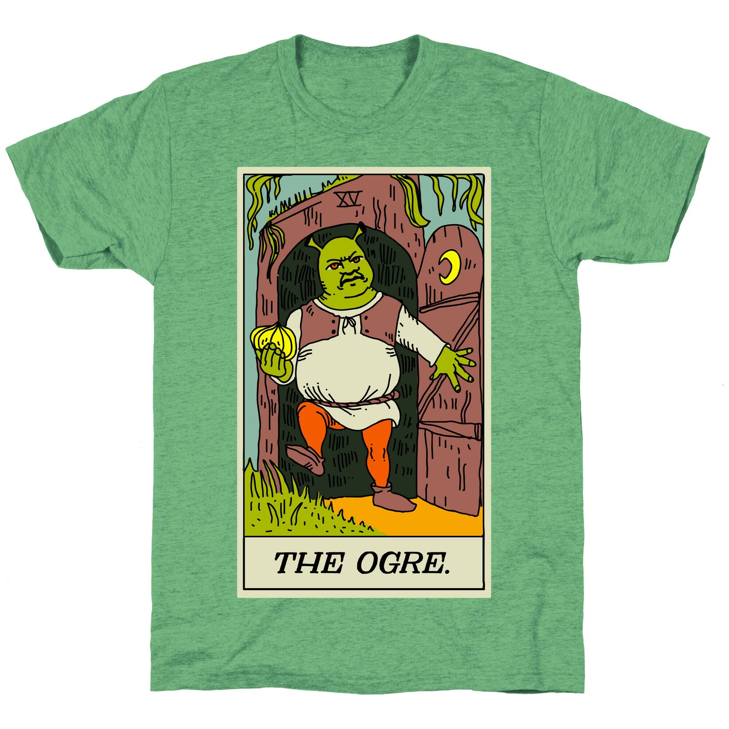 The Ogre Tarot Card Unisex Triblend Tee
