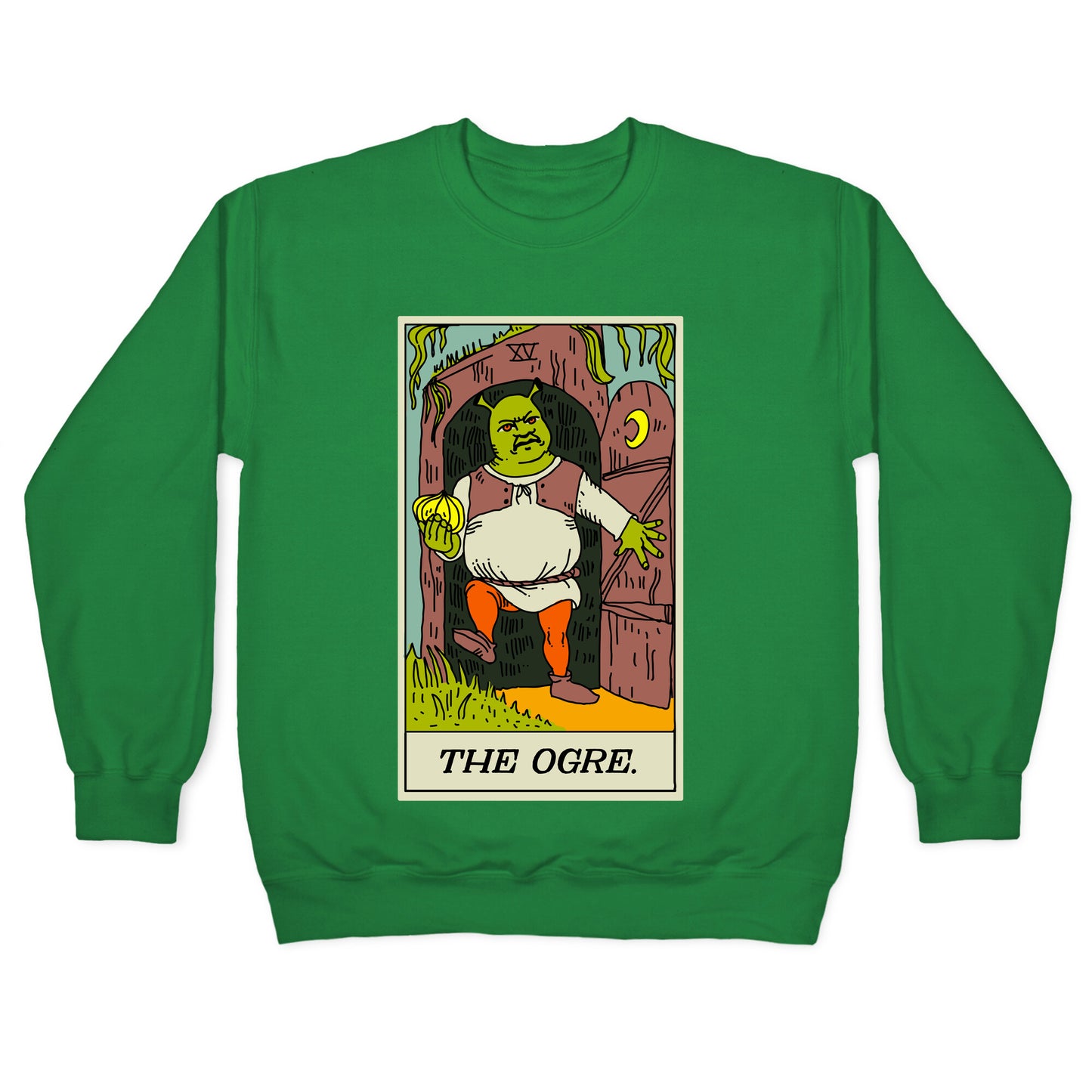 The Ogre Tarot Card Crewneck Sweatshirt