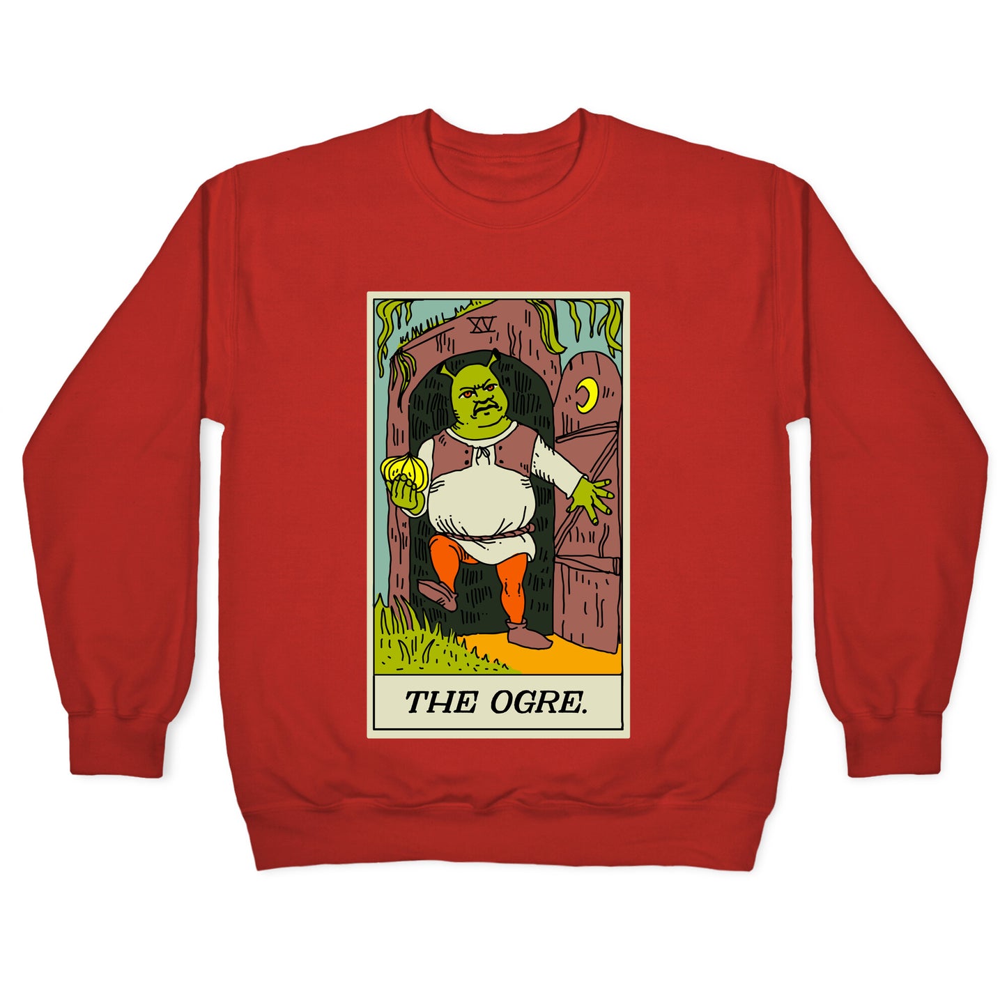 The Ogre Tarot Card Crewneck Sweatshirt