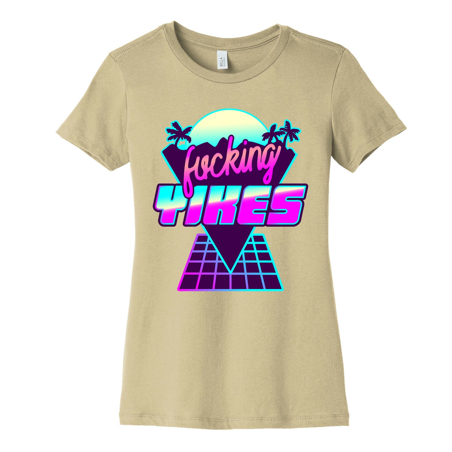 Fucking YIKES Retro Wave Women's Cotton Tee