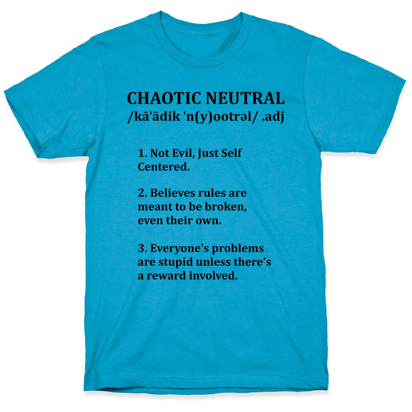 Chaotic Neutral Definition Unisex Triblend Tee