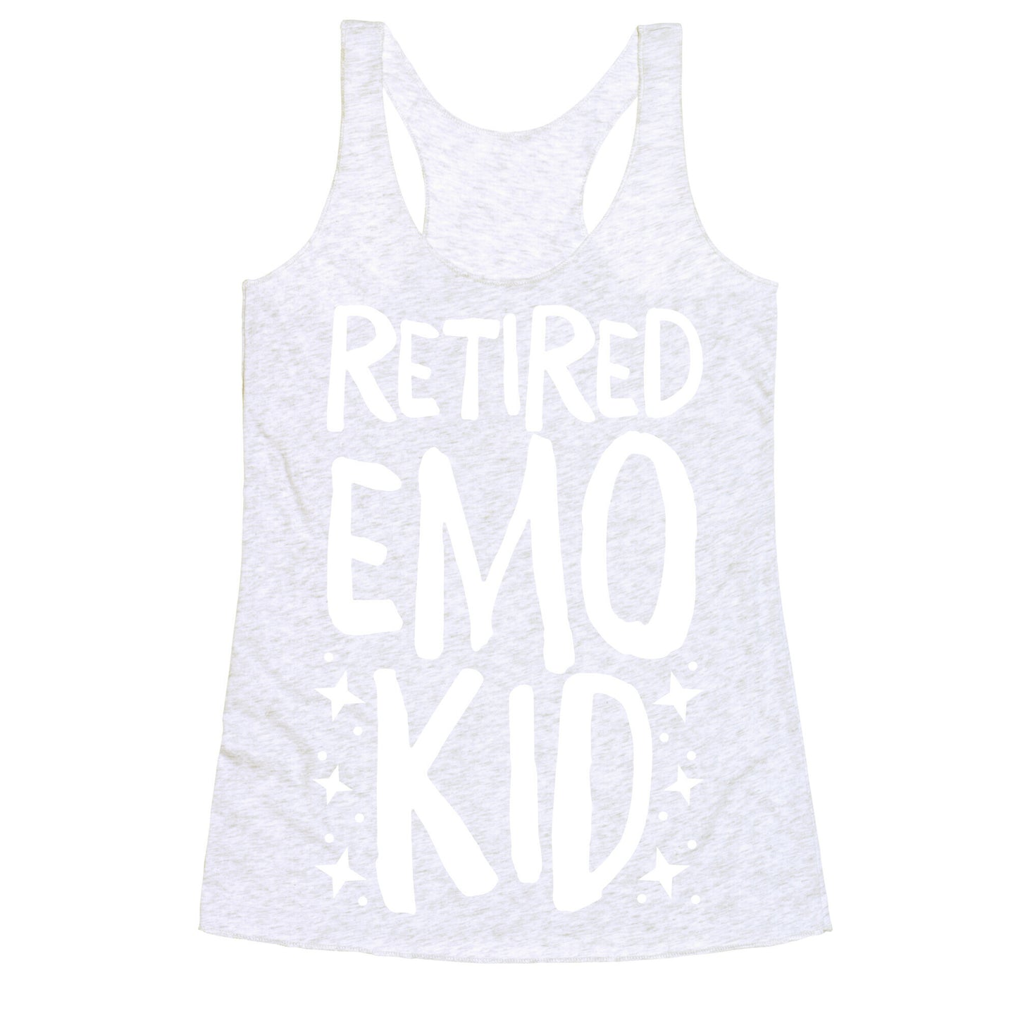 Retired Emo Kid  Racerback Tank