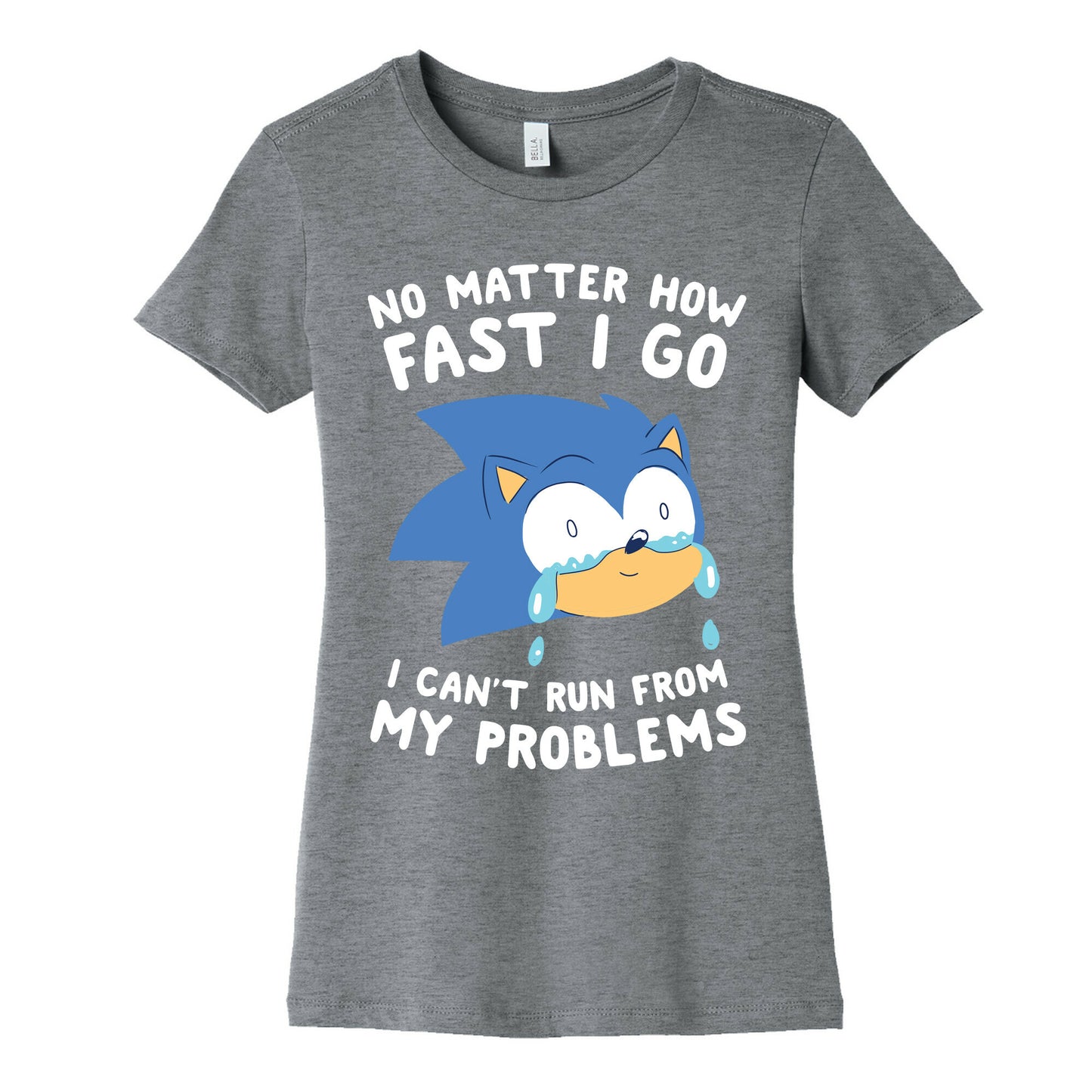 Sonic Can't Run From His Problems Women's Cotton Tee