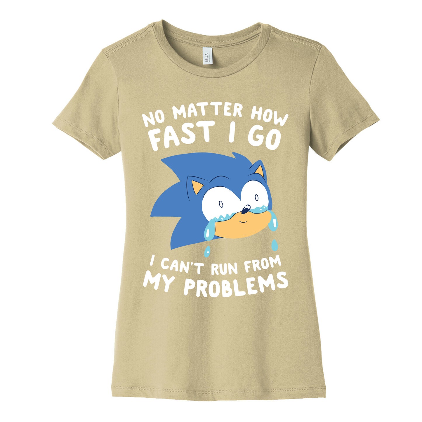 Sonic Can't Run From His Problems Women's Cotton Tee