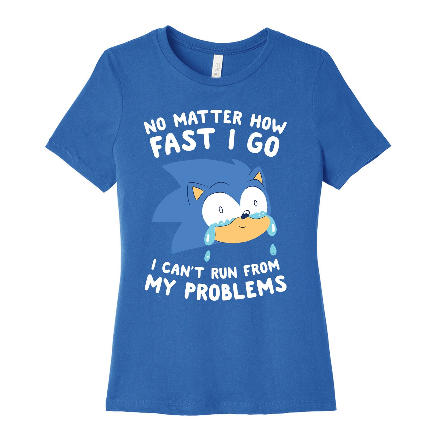 Sonic Can't Run From His Problems Women's Cotton Tee