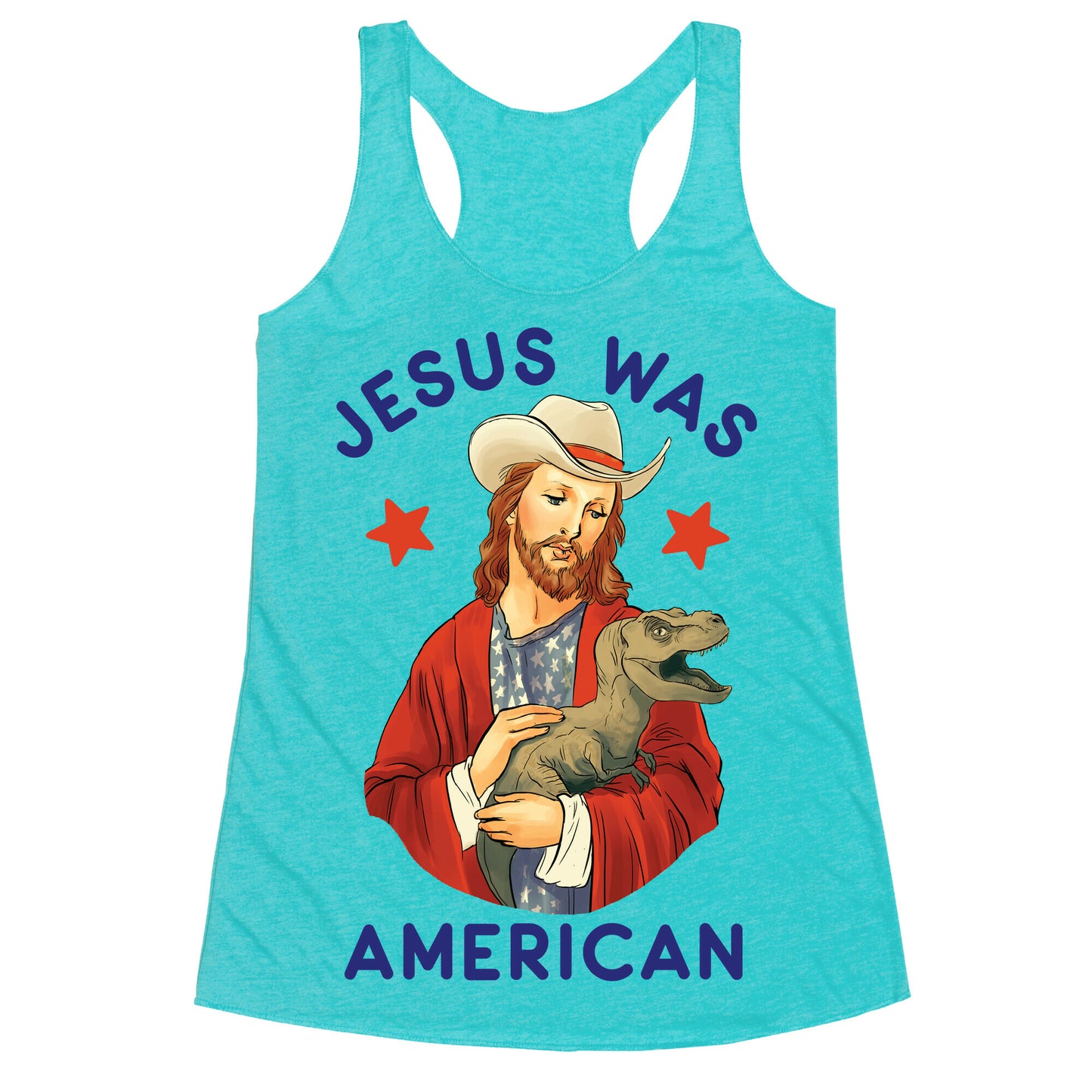 Jesus Was American Racerback Tank