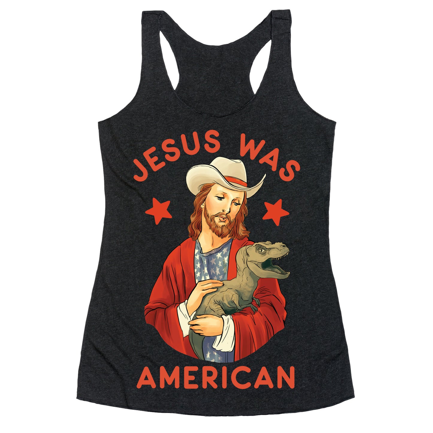 Jesus Was American Racerback Tank