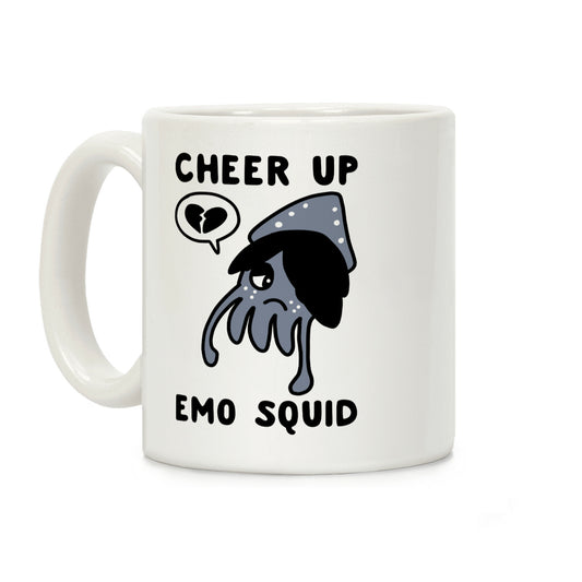 Cheer Up, Emo Squid Coffee Mug