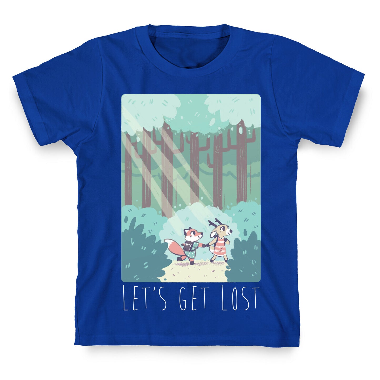 Let's Get Lost - Fox and Deer T-Shirt