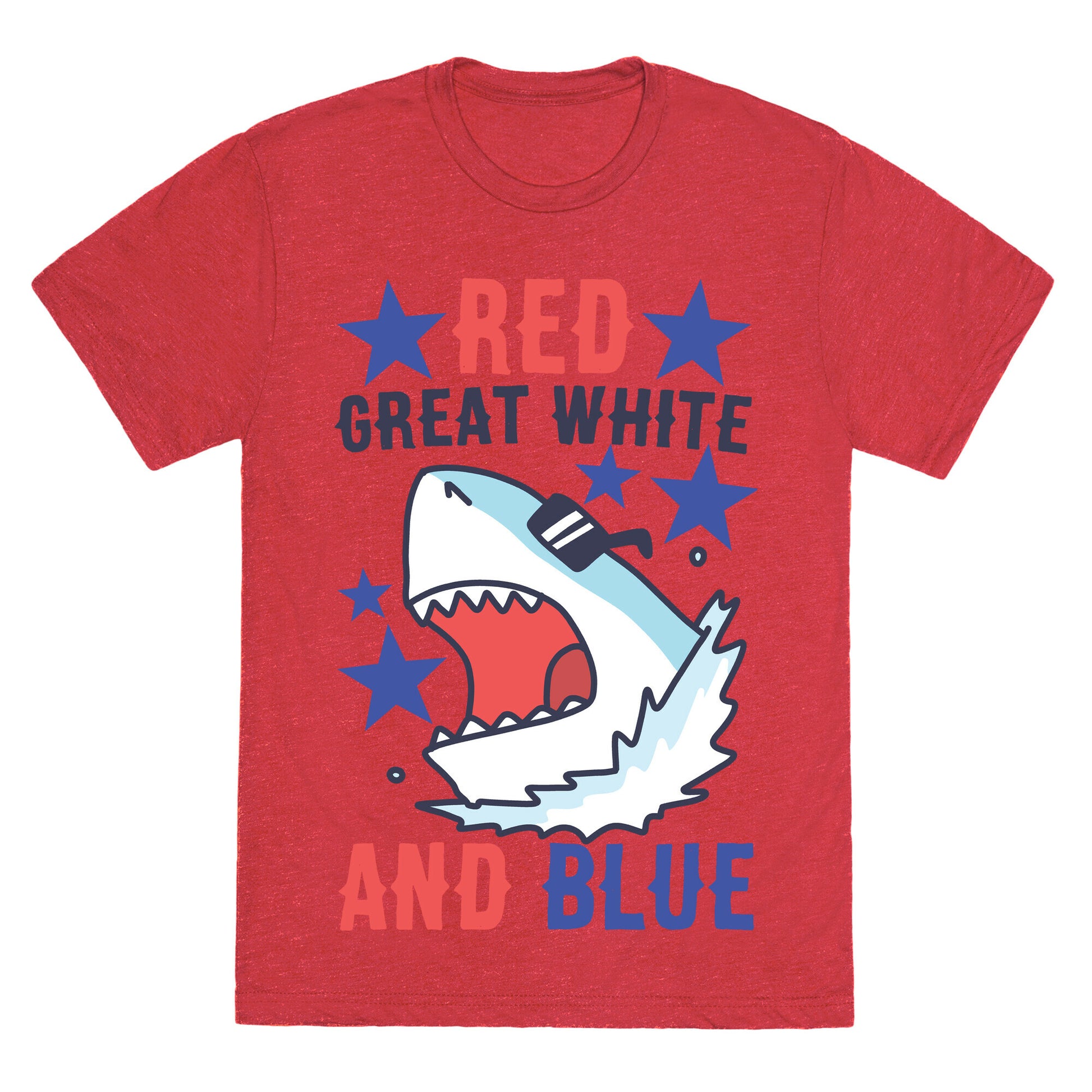 Red, Great White and Blue Unisex Triblend Tee