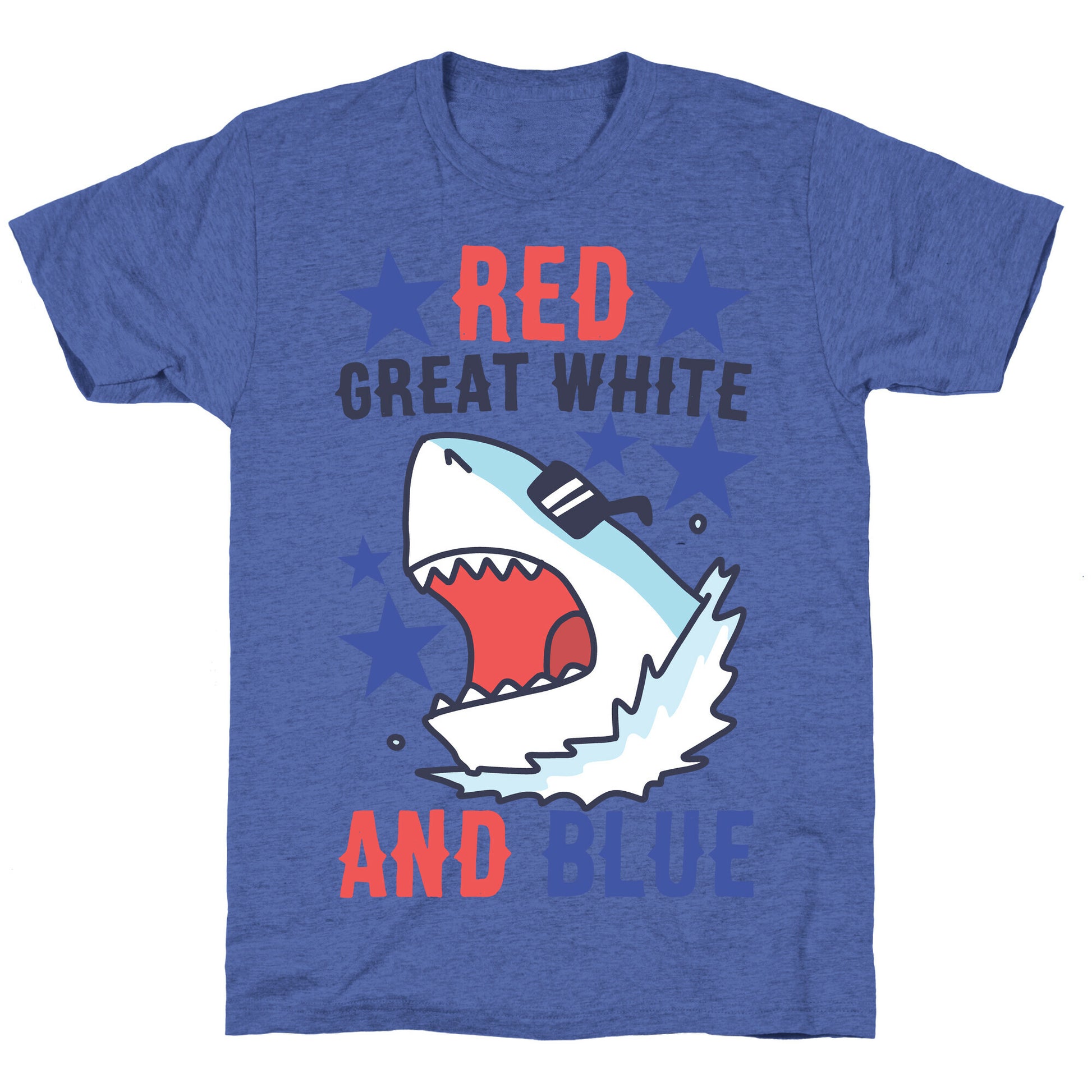 Red, Great White and Blue Unisex Triblend Tee