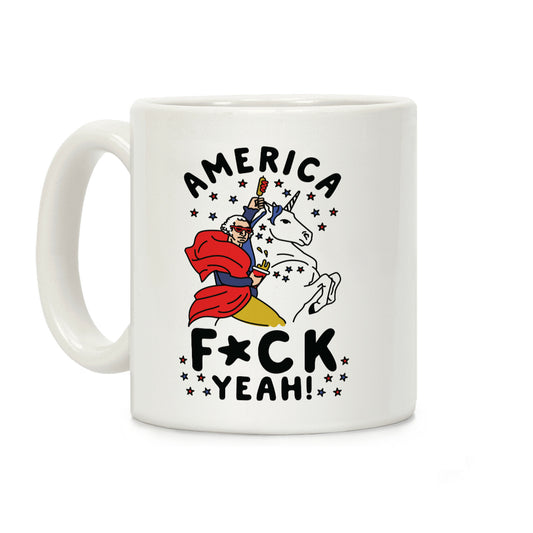 America F*ck Yeah Washington Unicorn Coffee Mug