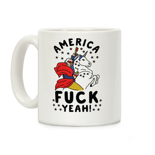 America F*** Yeah Washington Unicorn Coffee Mug
