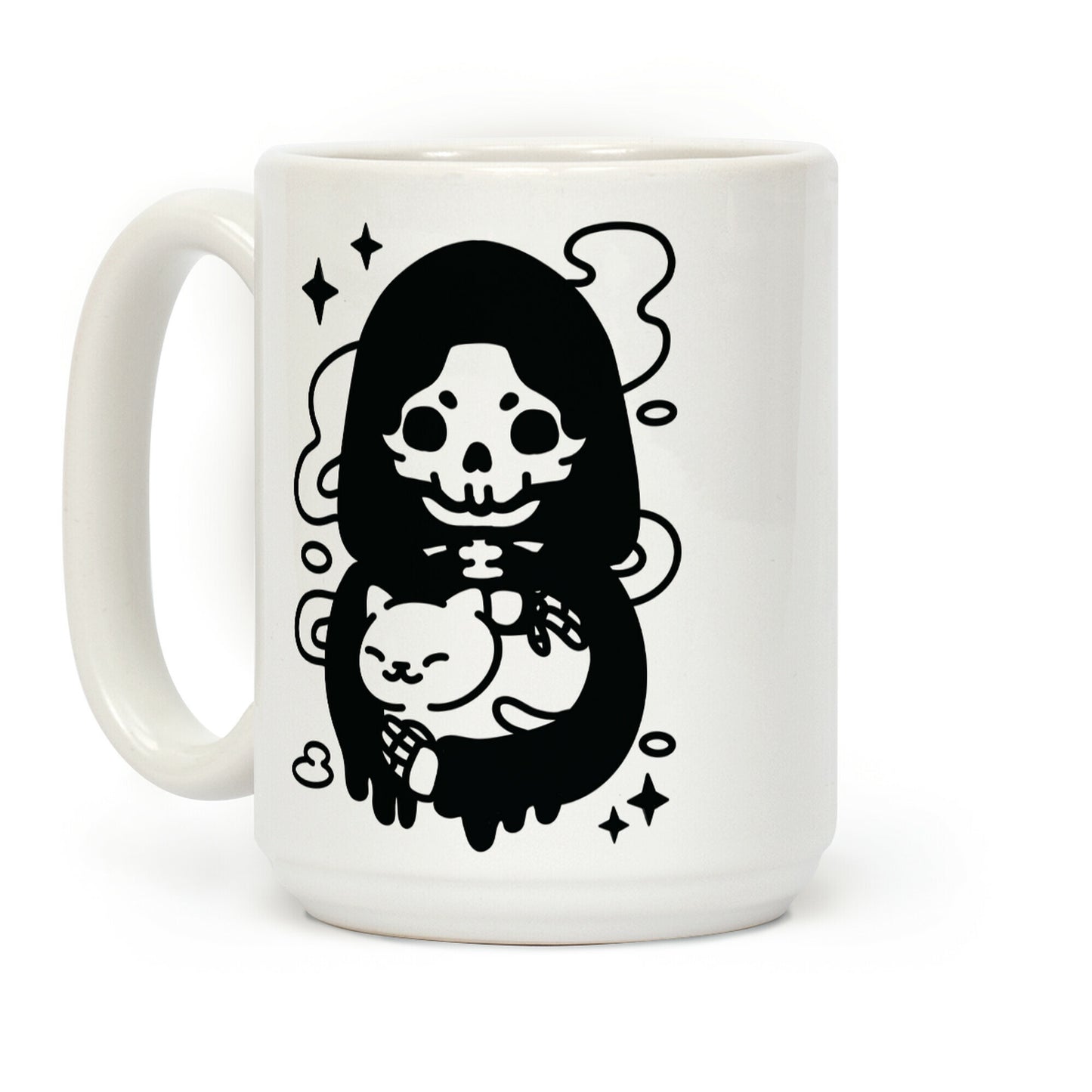 Death and Kitty Coffee Mug