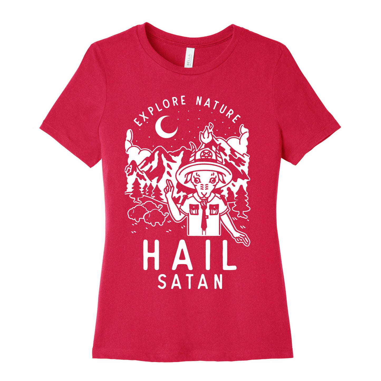 Explore Nature Hail Satan Women's Cotton Tee