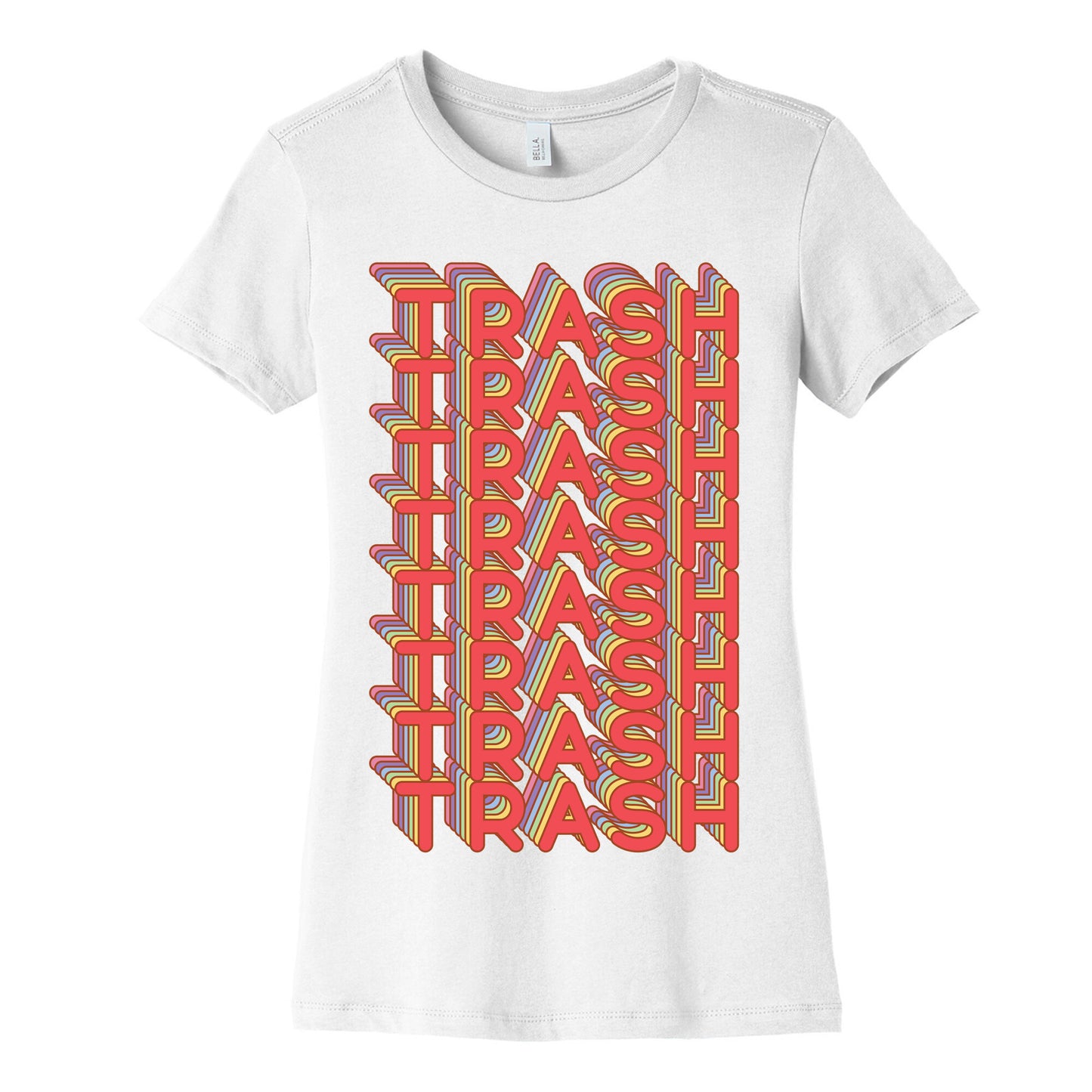 Trash Retro Rainbow Women's Cotton Tee