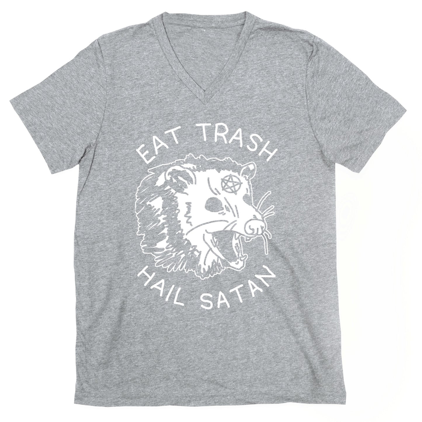 Eat Trash Hail Satan Possum V-Neck