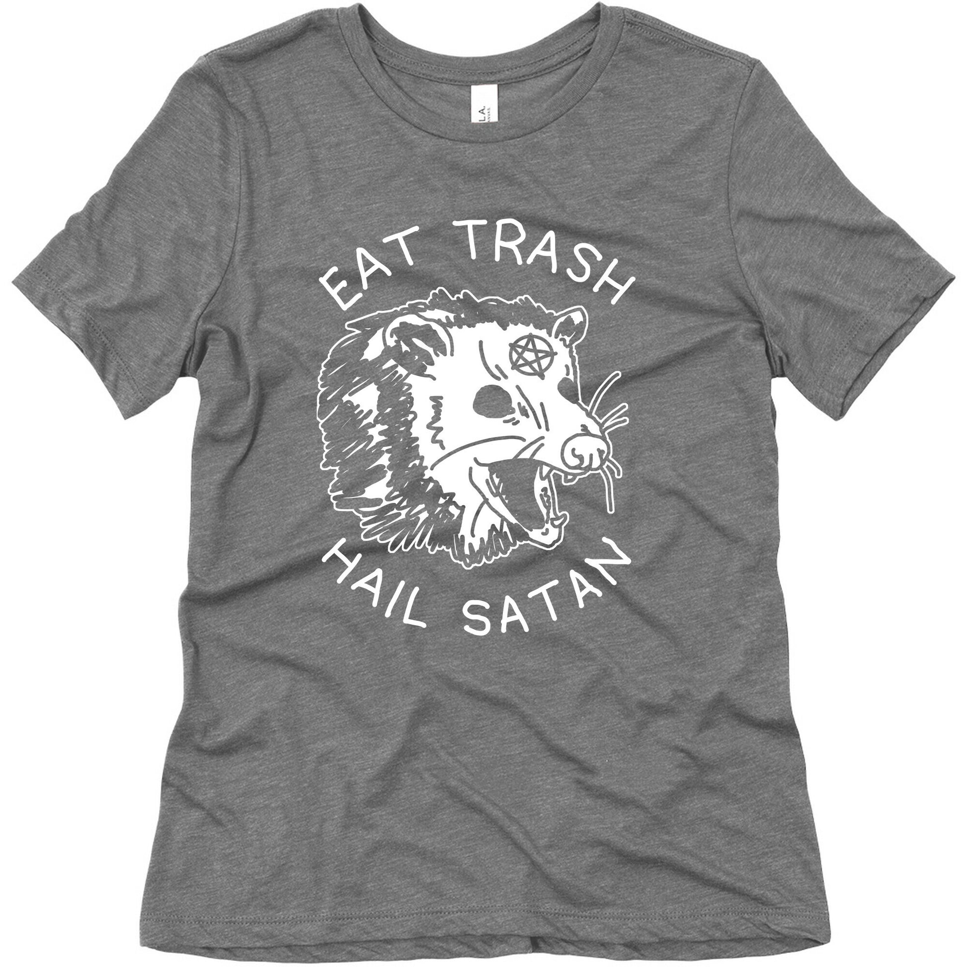 Eat Trash Hail Satan Possum Women's Triblend Tee