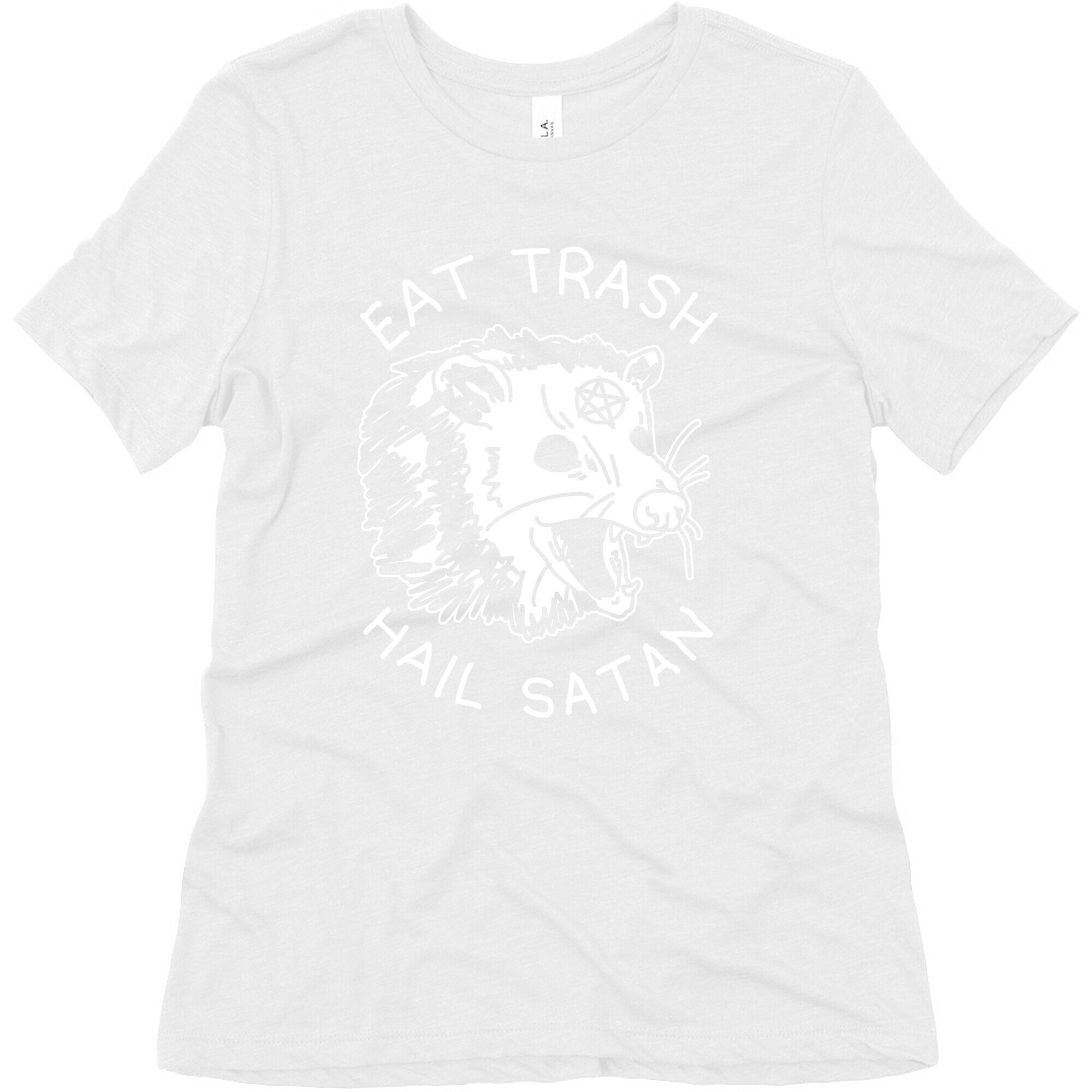 Eat Trash Hail Satan Possum Women's Triblend Tee