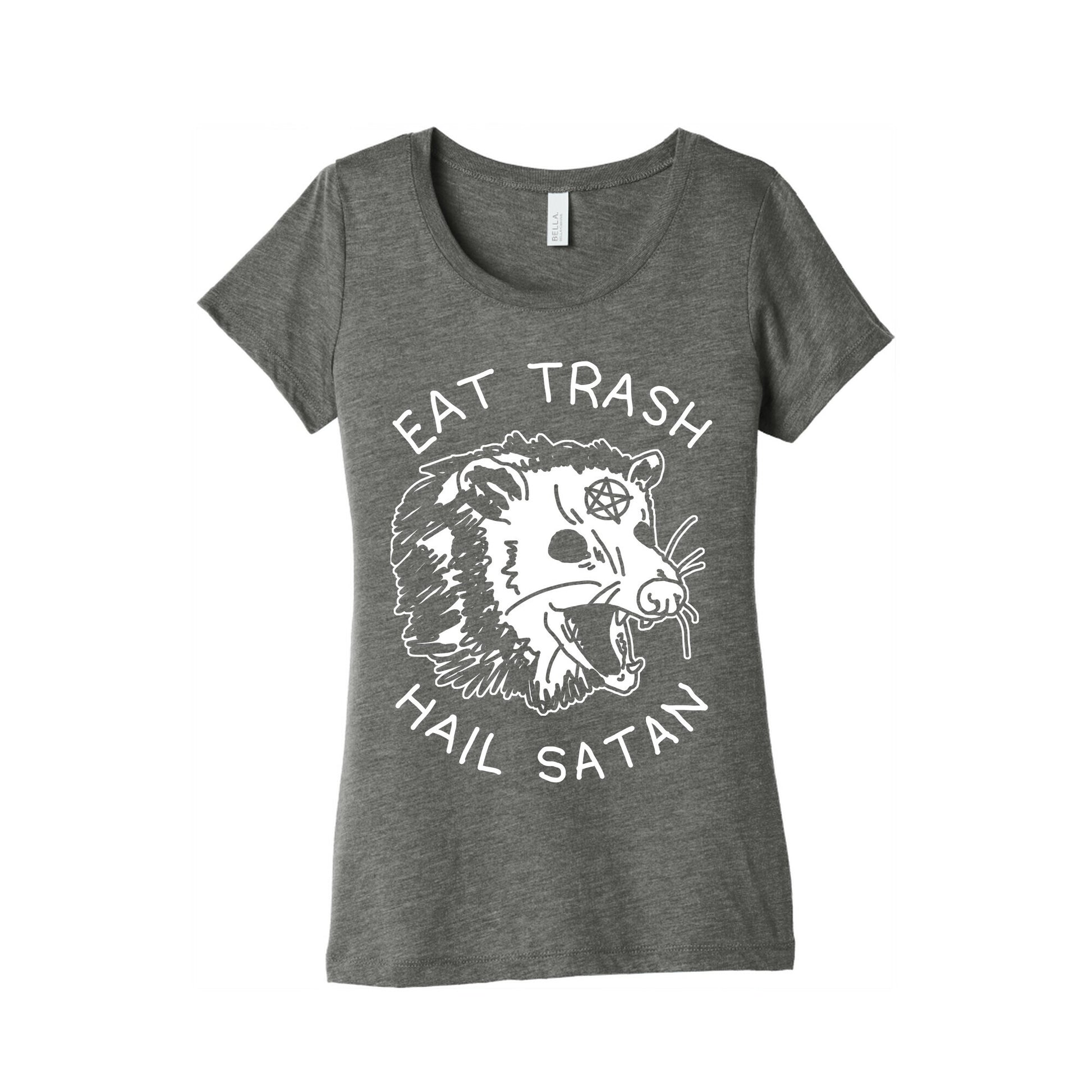 Eat Trash Hail Satan Possum Women's Triblend Tee