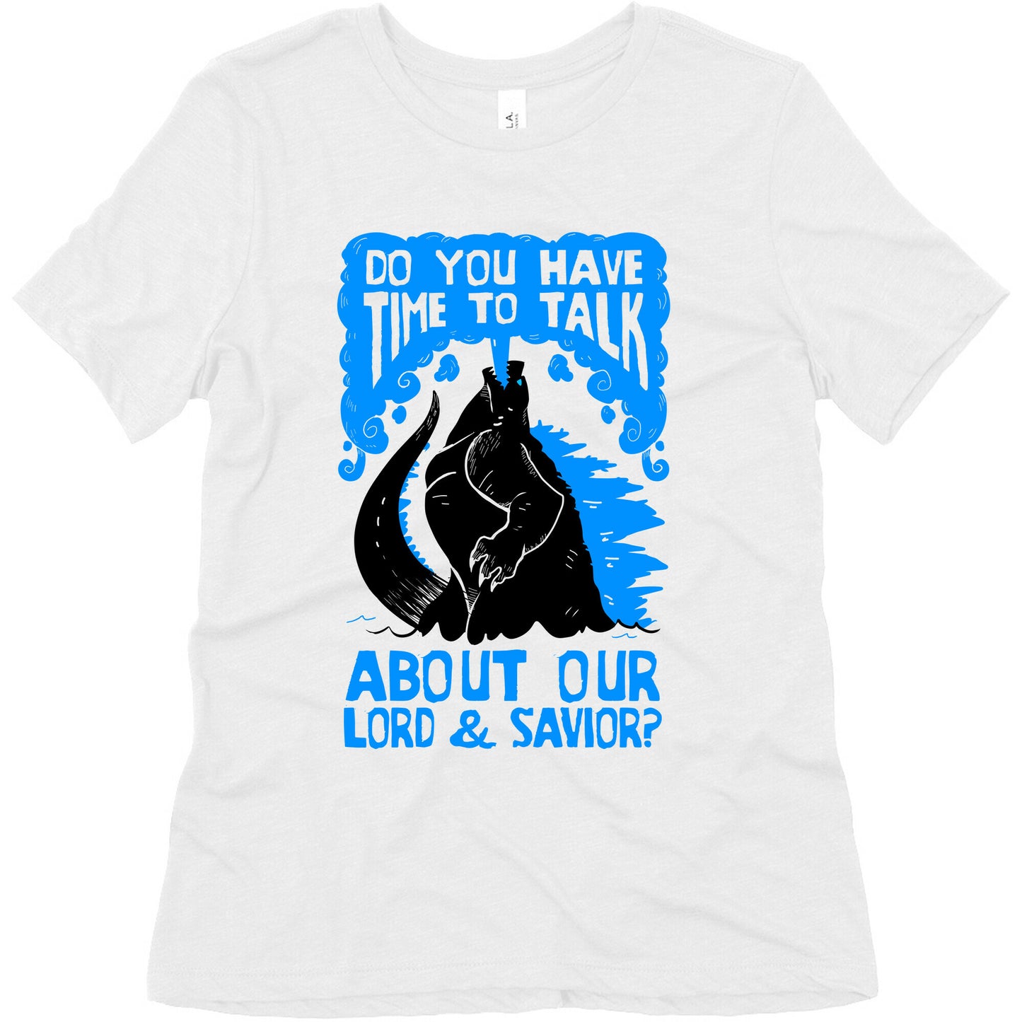 Do You Have Time To Talk About Our Lord And Savior Godzilla Christ? Women's Triblend Tee