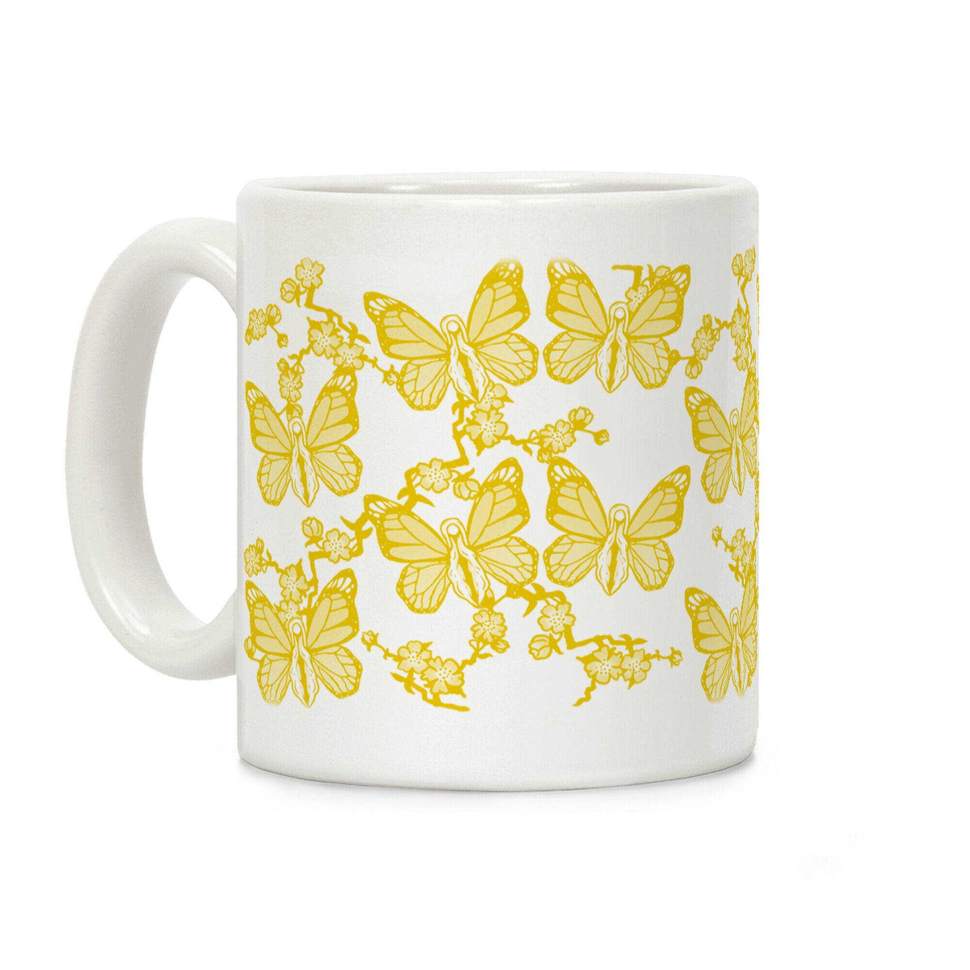 Butterfly Vagina Pattern Coffee Mug
