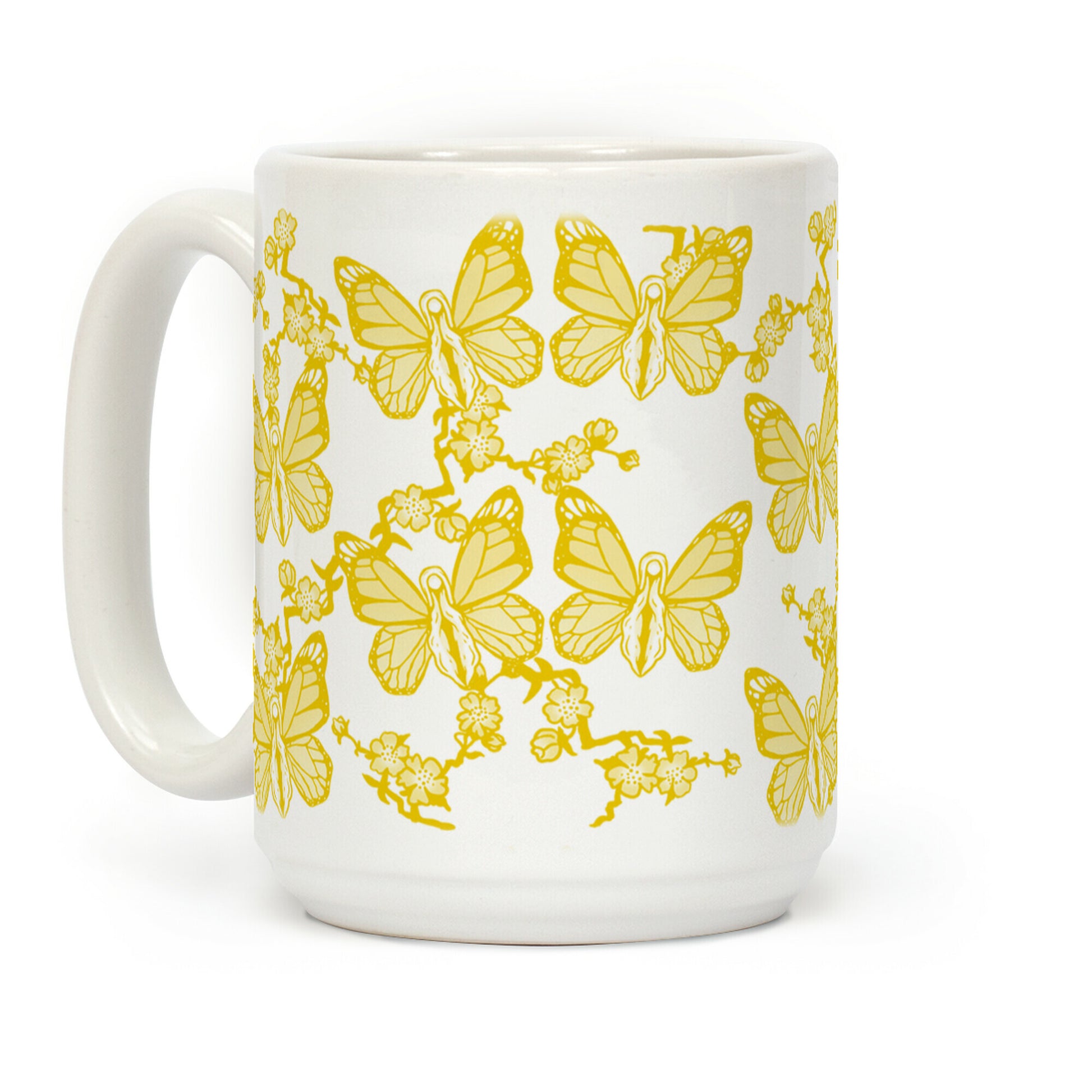 Butterfly Vagina Pattern Coffee Mug