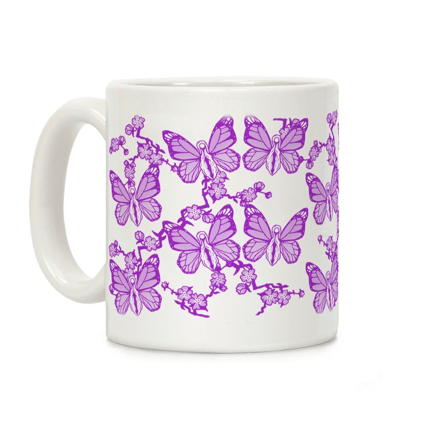 Butterfly Vagina Pattern Coffee Mug