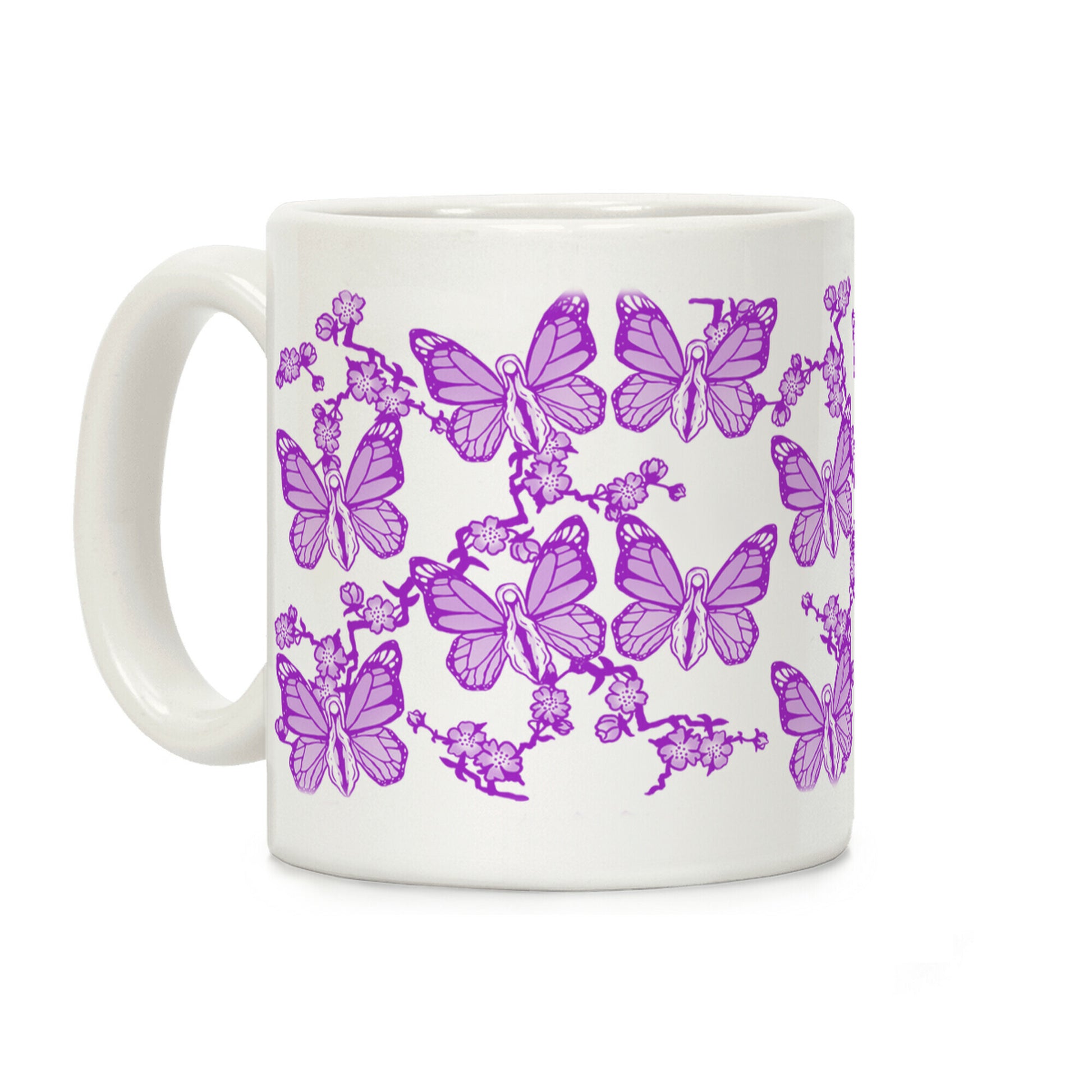 Butterfly Vagina Pattern Coffee Mug