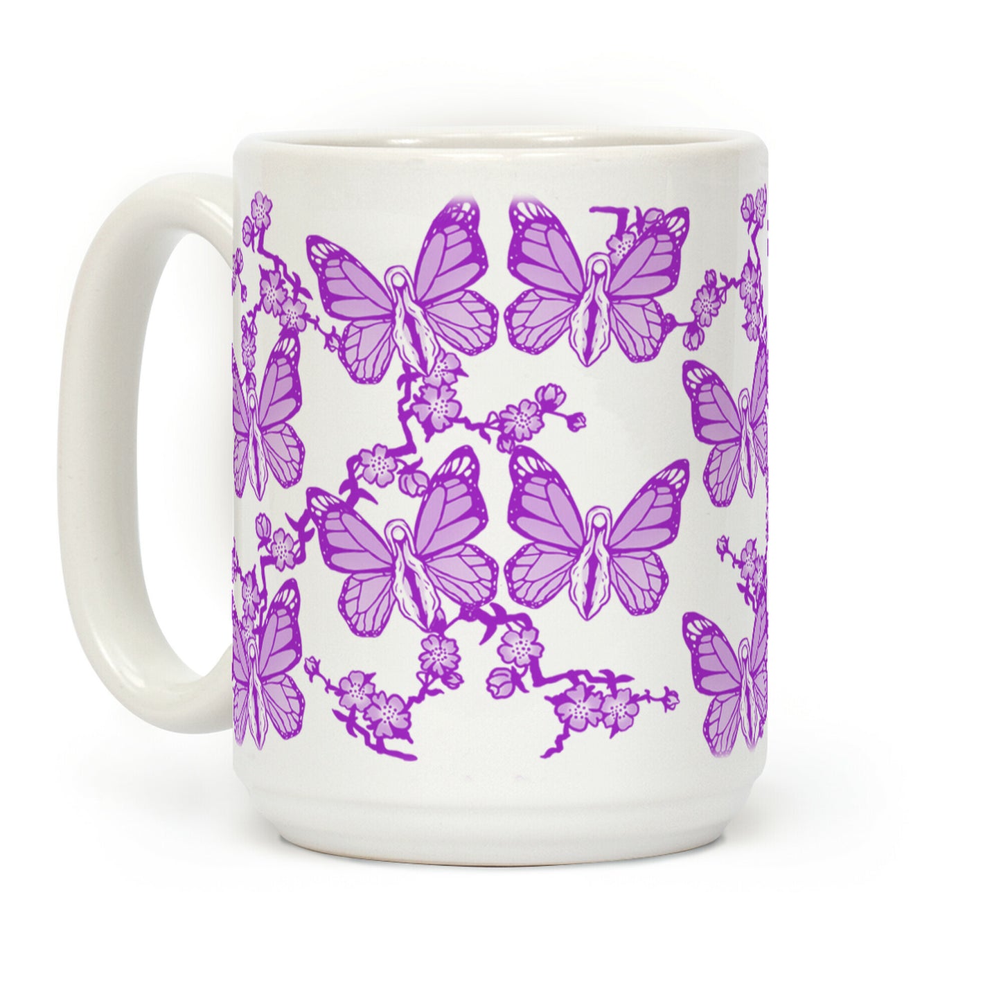 Butterfly Vagina Pattern Coffee Mug