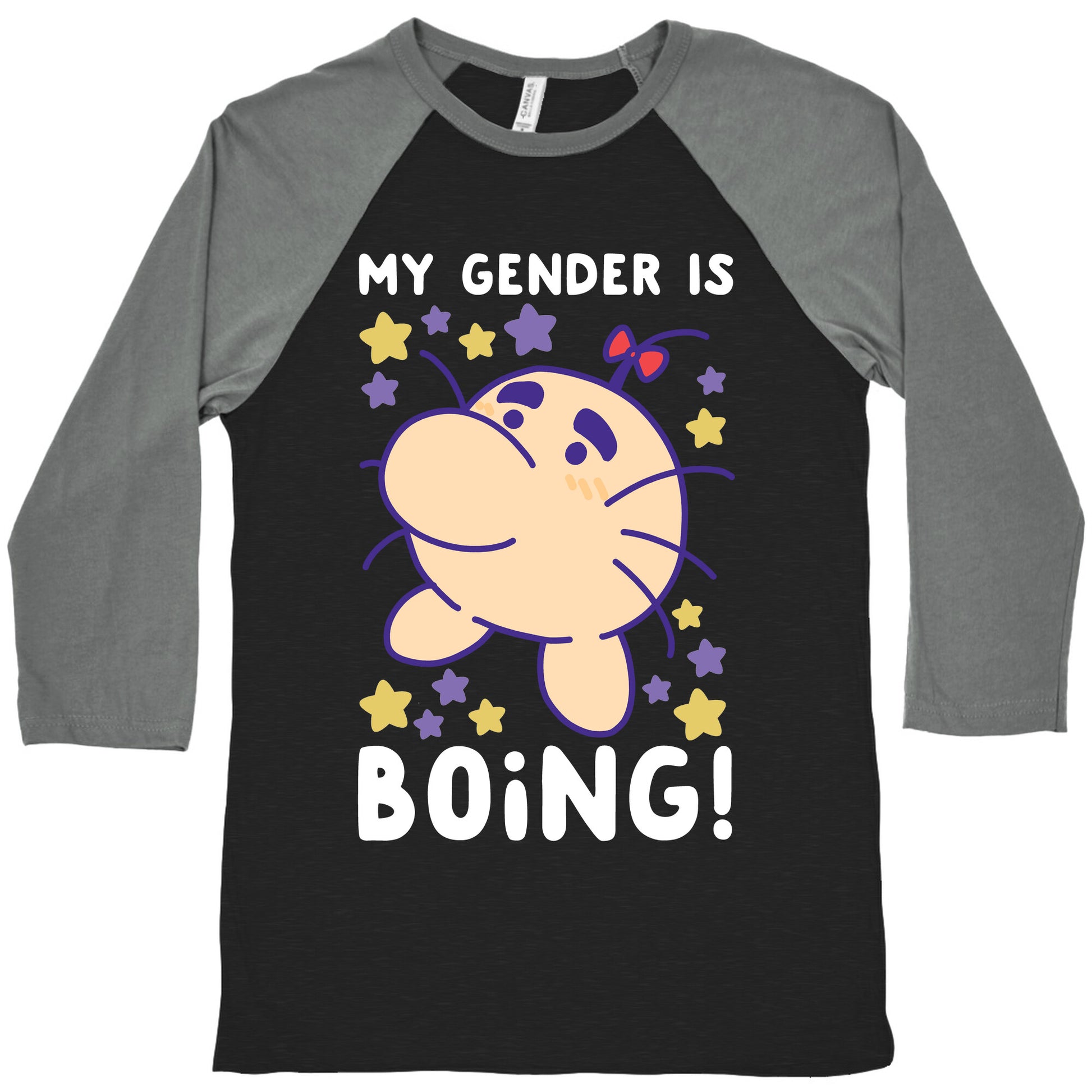My Gender is Boing! - Mr. Saturn Baseball Tee