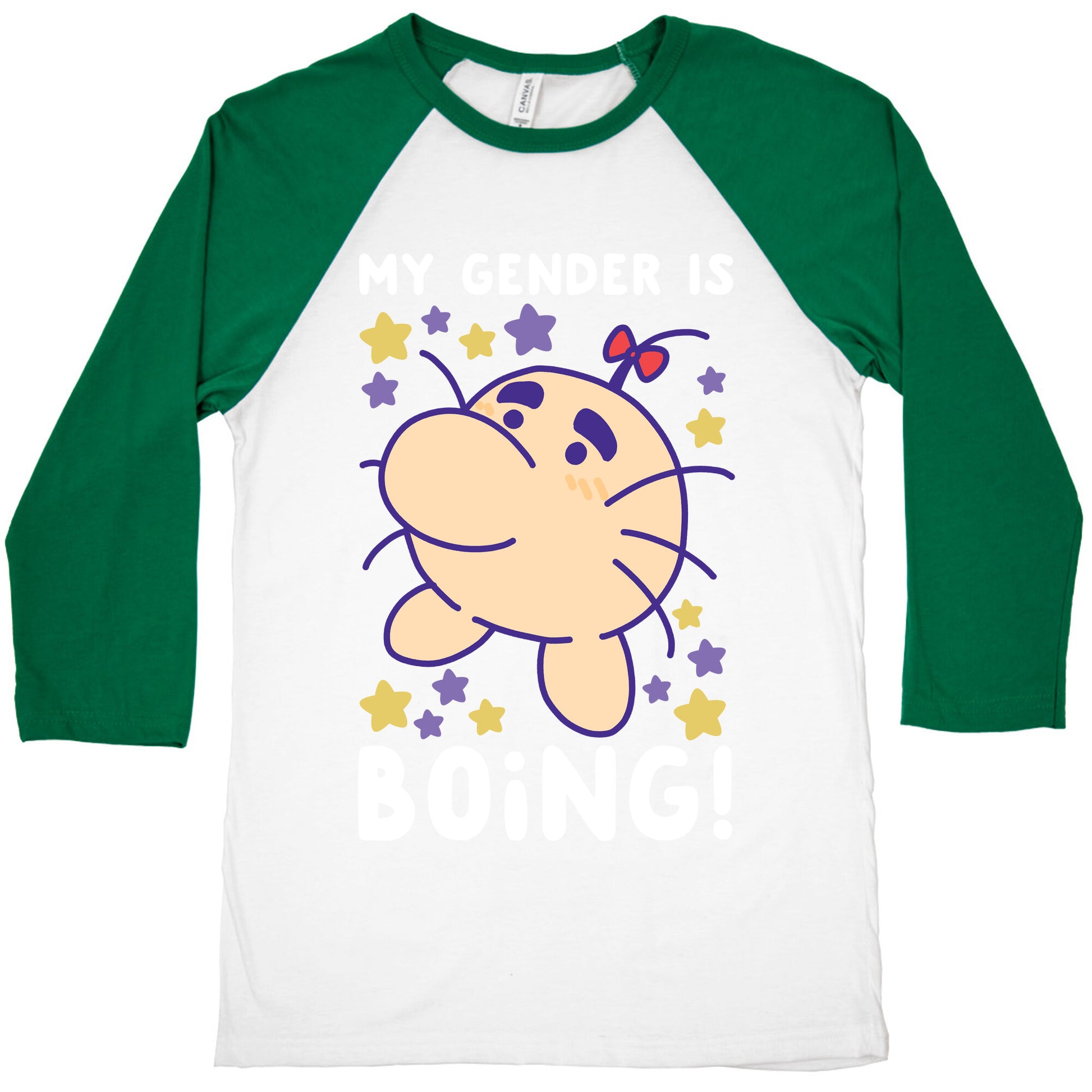 My Gender is Boing! - Mr. Saturn Baseball Tee