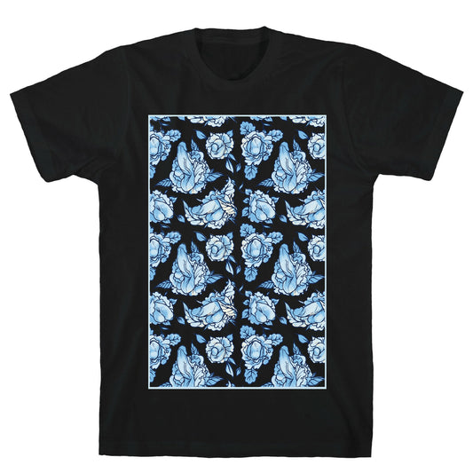 Floral Penis Pattern T-Shirt