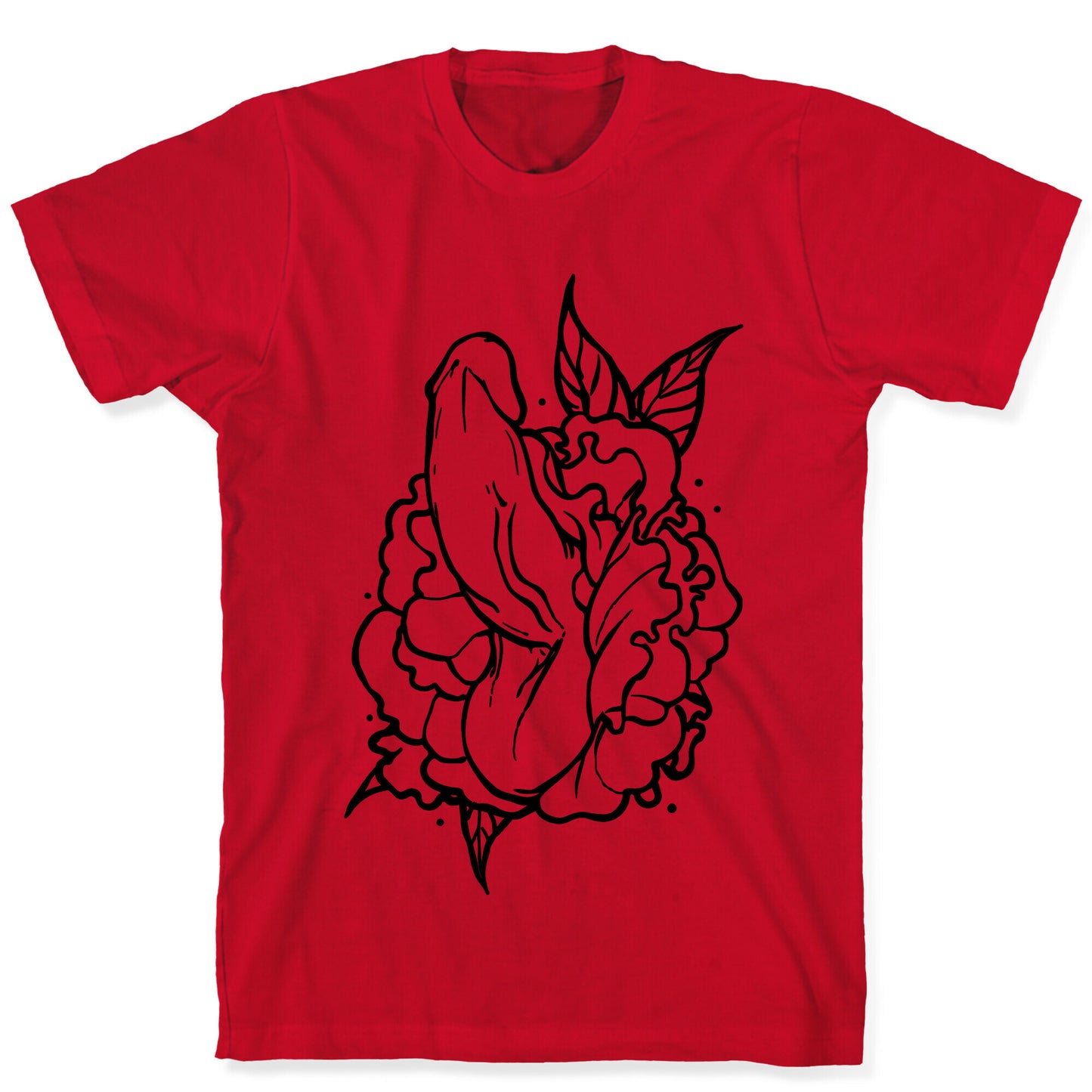 Floral Penis T-Shirt