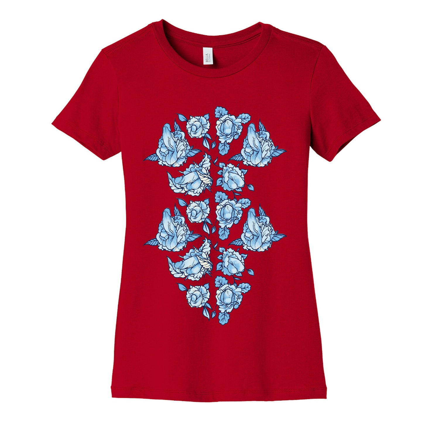 Floral Penis Collage Women's Cotton Tee