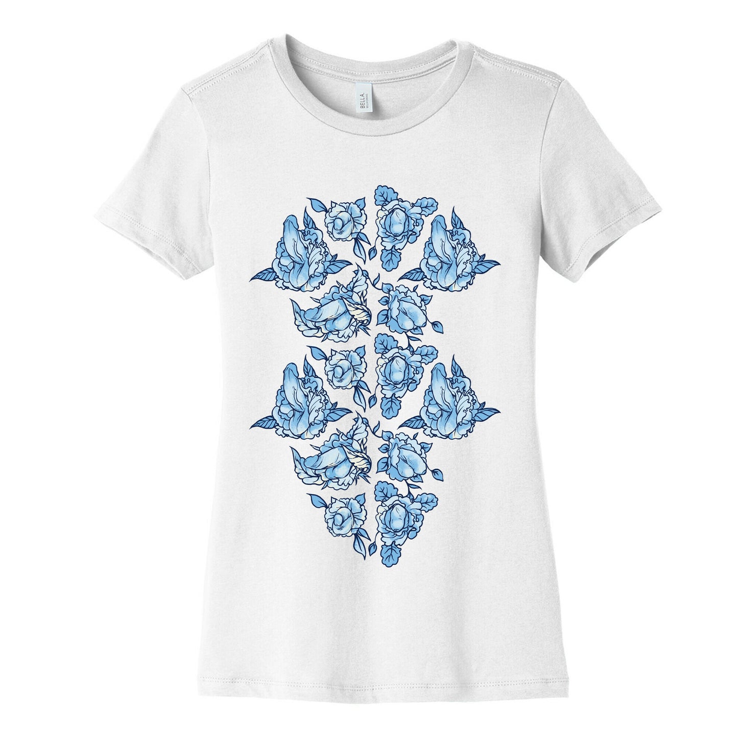 Floral Penis Collage Women's Cotton Tee