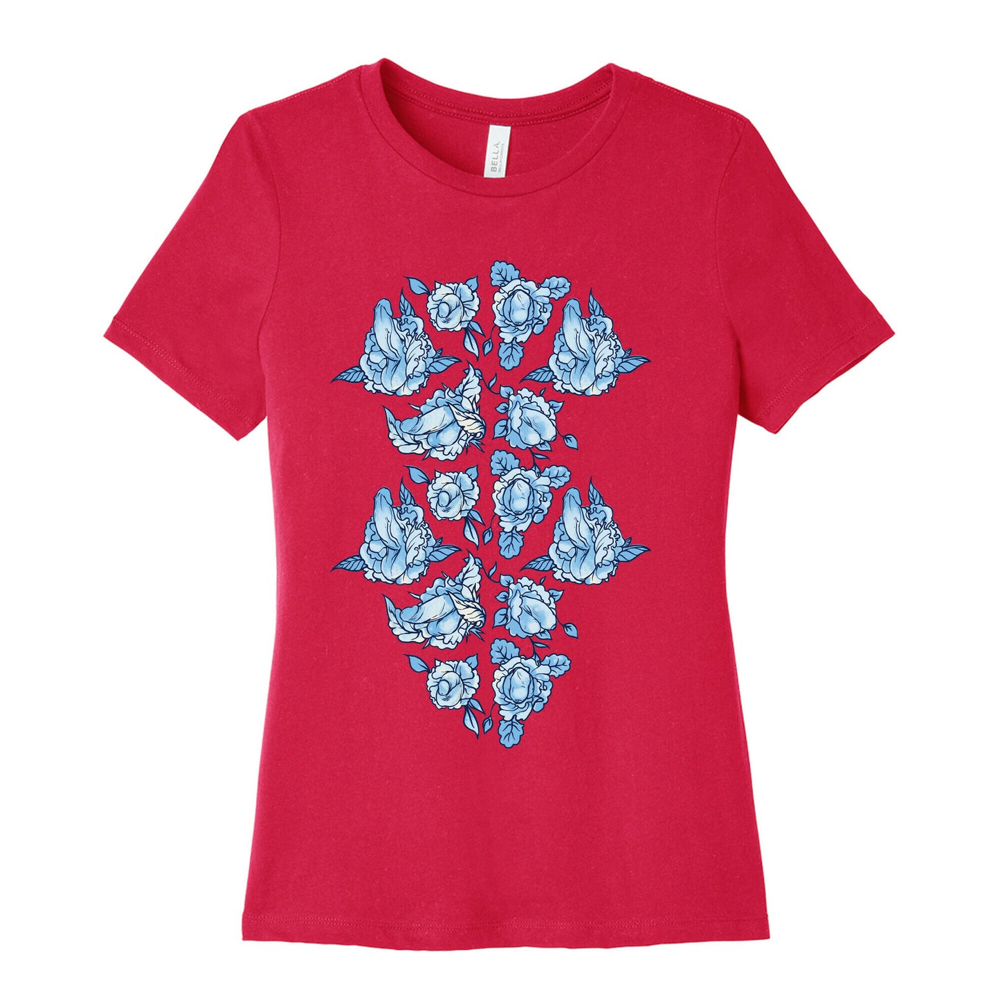 Floral Penis Collage Women's Cotton Tee