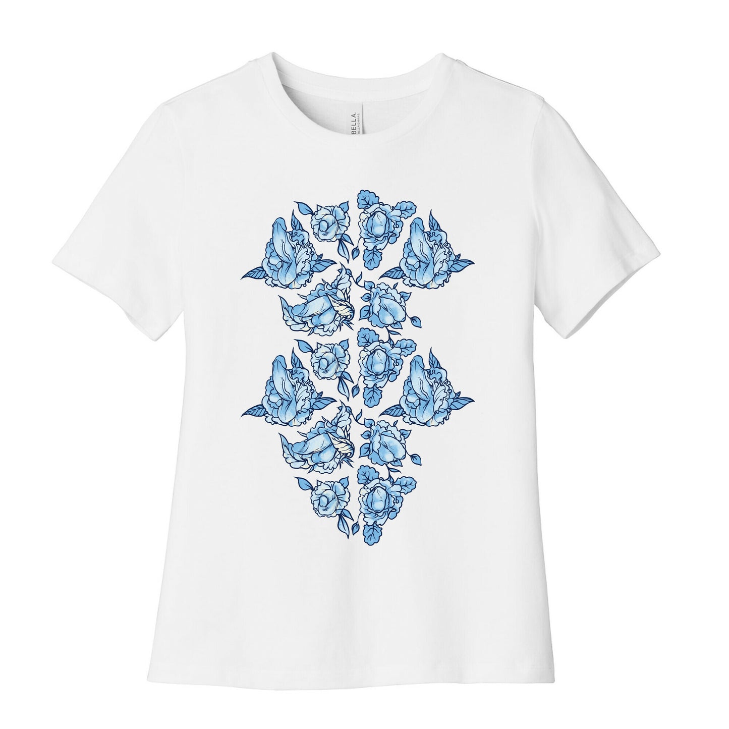 Floral Penis Collage Women's Cotton Tee