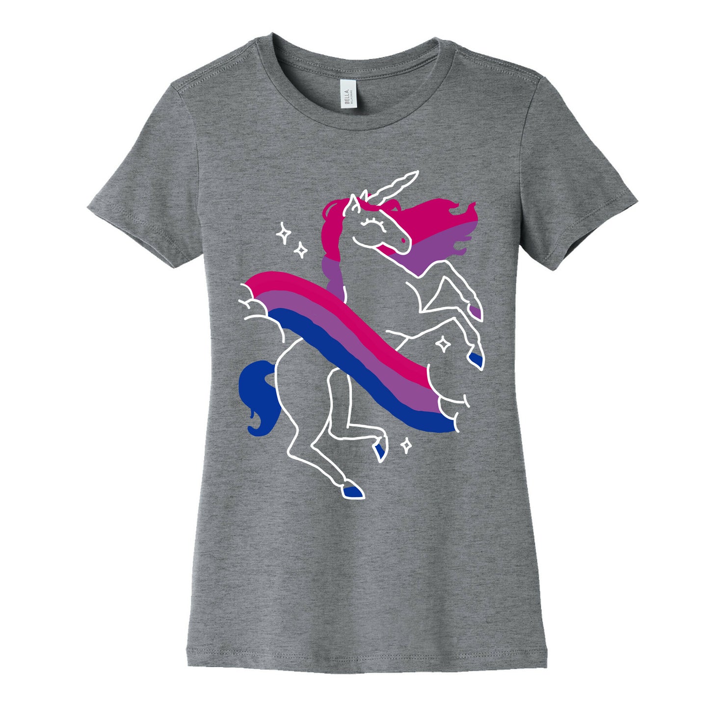 Unicorn Bi Pride Women's Cotton Tee