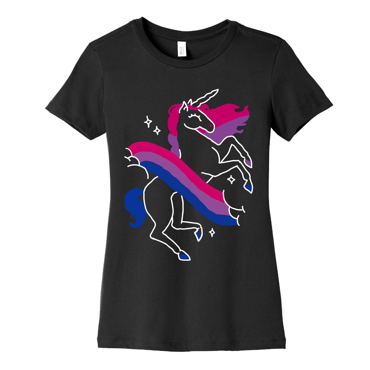 Unicorn Bi Pride Women's Cotton Tee